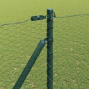  Gjerdepåle grønn 25 x 1,6 m 25 mm netting Stål og PVC