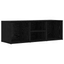  Skoppbevaringsbenk Svart eik 102 x 35 x 35 cm Konstruert tre