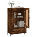 vidaXL Highboard røkt eik 69,5x31x115 cm konstruert tre