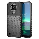 INCOVER Nokia 1.4 Thunder Series Twill Plastik Bakdeksel - Svart