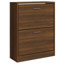 vidaXL Skoskap brun eik 63x24x81 cm konstruert tre