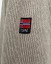 Dovre Genser 'ribbet' Ull Beige