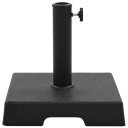 vidaXL Parasollfot polyresin firkantet 8 kg svart
