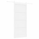 vidaXL skyvedør med hardware-sett hvit 93x211 cm solid tre furu
