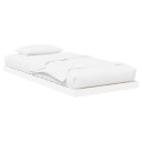  Gulvbedramme Hvit 90 x 190 cm Konstruert tre