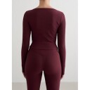 Aim'n Treningstopp Ribbed Performance Zipped Cardigan Rød