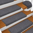 Trappematter 30 stk 65x21x4 cm grå og svart 8721288458964