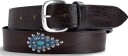 Alberto Luti Leather belt 90 brun herre
