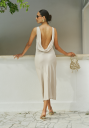 Bubbleroom Occasion CC Low back Dress Champagne XL