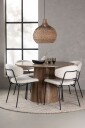 Venture Home   Spisegruppe Lanzo med 4 stk stoler Chico   Brun