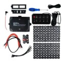 Lumen 8 bryterpanel med strømfordeling. 8 knapper. 12v og 24v. App og bryterpanel.