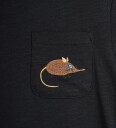 Mini Rodini Elephant Shrew Emb Ss Tee   Black   140/146