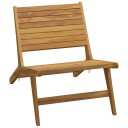 vidaXL Hagestol heltre teak