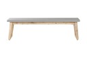 Hagebenk 160 cm grå ORIA - Grå