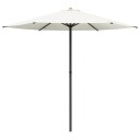 vidaXL Hageparasol 230 x 230 cm Polyester Rektangulær Krem
