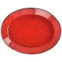 Vega Serveringsfat Sidina ovalt 31x23.5x3.1 cm  Rød Oval 6 Stykk / Forpakning