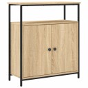 vidaXL Skjenk sonoma eik 70x30x80 cm konstruert tre