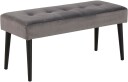 Glory benk velour grå.