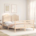 vidaXL Sengeramme med hodegavl 140x200 cm heltre 8720845993511