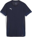 PUMA Trenings T skjorte Teamgoal   PUMA Navy/PUMA White Kvinner størrelse Medium