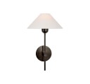 Hackney vägglampa brons
