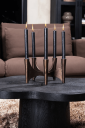 Trend Collection Newton Sofabord Svart Ø90 x H35 cm