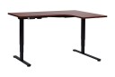 Bina Skrivebord 109x160 cm   Svart/Mørkt tre