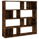  Bokhylle/romdeler røkt eik 105x24x102 cm 8720845693732