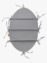 Meowbaby Aesthetic Babynest Med Flettet Beskyttelse Grey