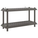 vidaXL Hyllesystem 2 nivåer 100 x 40 x 55,5 cm PP Lysegrå