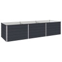 vidaXL Hevet Hagebed Antrasitt 240 x 80 x 55 cm kaldvalset stål