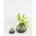 AYTM Uno 21 cm Lysestake/Vase i Glass Svart