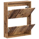vidaXL Vegghengt skoskap DELFT 71 x 17 x 86 cm Konstruert tre