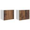 Kjøkkenskap 2 pcs Gammelt tre 50 x 31 x 40 cm Konstruert tre