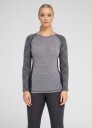 Dovre Women Langermet t skjorte 100% merino ull grå