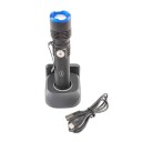 Osean Oppladbar Lommelykt Med Ladebase 600 lm LED