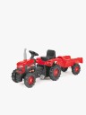DOLU Tråtraktor Med Tilhenger Rød