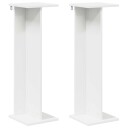 vidaXL Planteholder 2 pcs Hvit 25 x 25,5 x 80,5 cm Konstruert tre