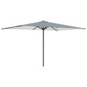 vidaXL Hageparasol 200 x 300 cm Polyester Rektangulær Blå og hvit