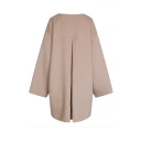 Clermonte Sandy Wool Coat With Scarf