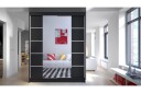 Garderobe Camino LED belysning   Svart