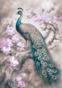 Peacocks Romance Garden Plakat Plakat / 50x70cm