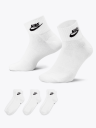 Nike Ankle Essential Socks 3pk Hvit 38-42