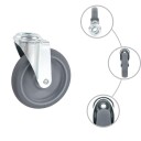  Svinghjul med bolthull 8 stk 125 mm