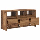 vidaXL TV benk 102 x 37,5 x 52,5 cm Eiketre Konstruert tre