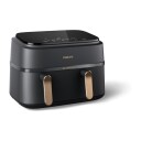 Philips Series 3000 Dual Basket Airfryer 9L 2750W Grå/Kobber