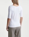 Filippa K Cotton Stretch Scoop Neck Top - White - M