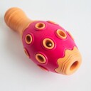Hundeleker Katteleker Snack Lekekjegle 15Cm -Oransje/Rød