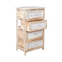 Kommode HOME4YOU Kaseke med 4 oppbevaringsenheter 40x29x73 cm Natur   naturlig