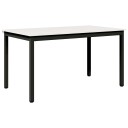 vidaXL Spisebord Hvit 140 x 80 x 75 cm Massiv furu